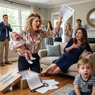 W pierwsze urodziny mojego siostrzeńca ledwo trzymałam się na nogach po stracie męża. Wtedy moja siostra wstała, uśmiechając się, jakby czekała na ten moment, i oznajmiła, że ​​jej syn jest jego dzieckiem. W sali zapadła cisza, gdy wyciągnęła testament i zażądała połowy mojego domu wartego 800 000 dolarów. Przez chwilę nie mogłam nawet przetworzyć tego, co mówiła. A potem… o mało się nie roześmiałam. Bo była jedna rzecz w moim mężu, która sprawiała, że ​​cała jej historia była niemożliwa – a ona nie miała o tym pojęcia.