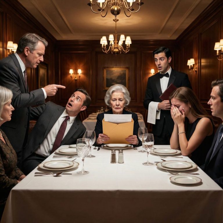 Przesunęli kopertę po stole, jakby robili mi przysługę – pieniądze za to, żebym po cichu zniknął. Mój zięć patrzył z tym swoim zadowolonym uśmiechem, pewien, że przyjmę. Spojrzałem na kopertę, potem z powrotem na nich i zadałem jedno proste pytanie: „Jesteś pewien, że chcesz to zrobić tutaj?”. Roześmiali się. Myśleli, że blefuję. Ale dwie minuty później, kiedy drzwi się otworzyły i wszedł mój prawnik, pewność siebie zniknęła z twarzy wszystkich przy tym stole.