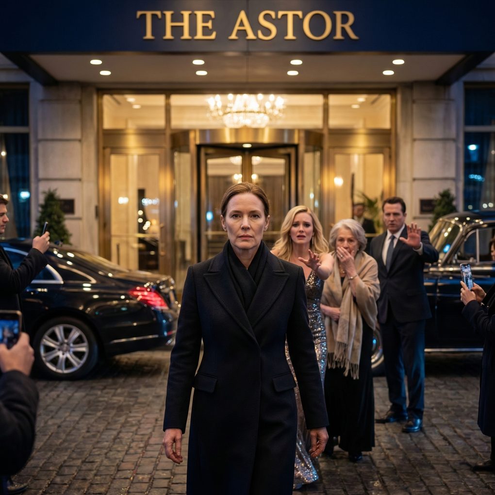 Mój brat zablokował mnie na aksamitnej linie mojego pięciogwiazdkowego hotelu, uśmiechając się złośliwie, jakbym był obcym, który próbuje się wślizgnąć. Ojciec nachylił się do mnie, a jego głos był zimny. „Nie zawstydzaj nas”. Roześmiali się, przekonani, że nie pasuję do tej marmurowej podłogi. Milczałem. Wtedy mój szef ochrony podszedł bliżej, wpatrując się w nich. W ciągu kilku sekund śmiech ucichł. Bo prawda, z której drwili… miała ich kosztować wszystko.