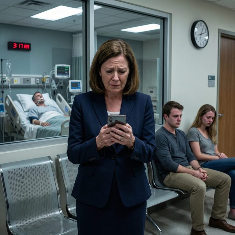 Wróciłam do domu wcześnie, myśląc, że to będzie zwyczajne popołudnie. Zamiast tego zastałam męża na OIOM-ie, podtrzymywanego przez maszyny – a mojego syna siedzącego tam, jakby nic się nie stało. Kiedy zapytałam, jak długo wiedzieli, nie potrafił spojrzeć mi w oczy. Jego żona odpowiedziała za niego, spokojnie i opanowanie: „Sprawa załatwiona”. W tym momencie coś we mnie pękło. Nie płakałam. Nie kłóciłam się. Wróciłam do domu, otworzyłam laptopa i zaczęłam wszystko wyłączać. Wtedy ich pewność siebie przerodziła się w panikę.