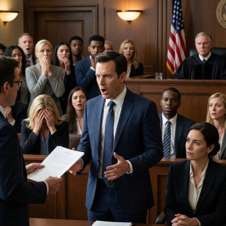 Mój mąż wszedł na rozprawę rozwodową z uśmiechem, jakby świętował. Chwalił się, że zabrał wszystko, a kochanka siedziała obok niego, jakby już mnie zastąpiła. Nic nie powiedziałam. Po prostu siedziałam tam, spokojna, dokładnie tak, jak polecił mi mój prawnik. Potem pochylił się i wyszeptał: „Czas już nadszedł”. To, co wydarzyło się później, zmazało uśmiech z ich twarzy – bo zwycięstwo, którego byli tak pewni… już im odebrano.