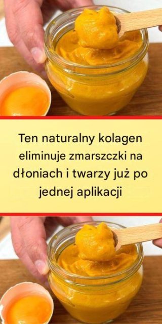 Ten naturalny kolagen eliminuje zmarszczki na dłoniach i twarzy już po jednej aplikacji